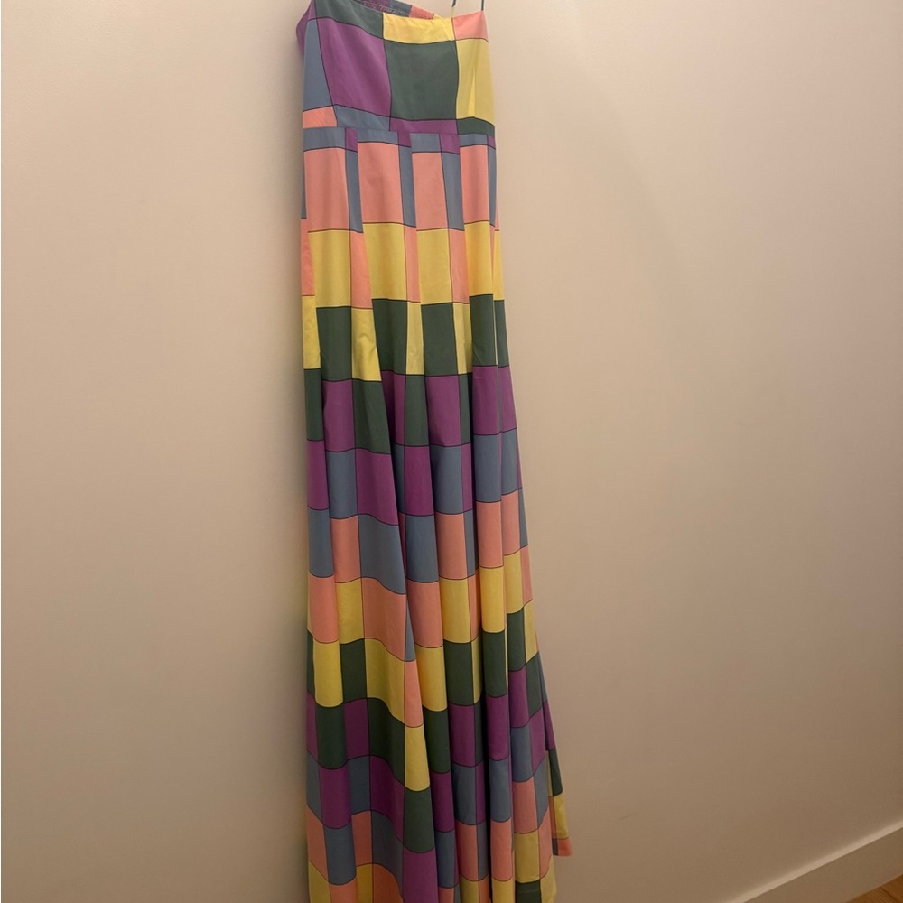 S/W/F Colorful Patchwork Maxi Dress - Picture 3 of 9